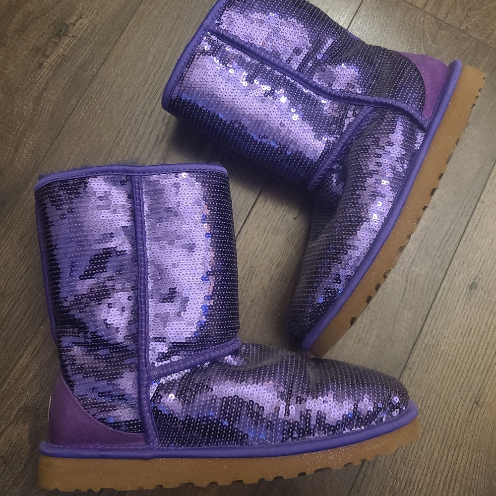 UGG PURPLE Sequin Boot 9